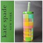 kate spade Green and Yellow gingham plaid cup