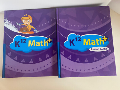 K12 Math+ Lesson Guide Purple Hardcover Books 10235 & 10236
