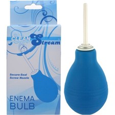 CleanStream Anal Vaginal Enema Bulb Douche Colon Cleansing Travel Kit - Blue