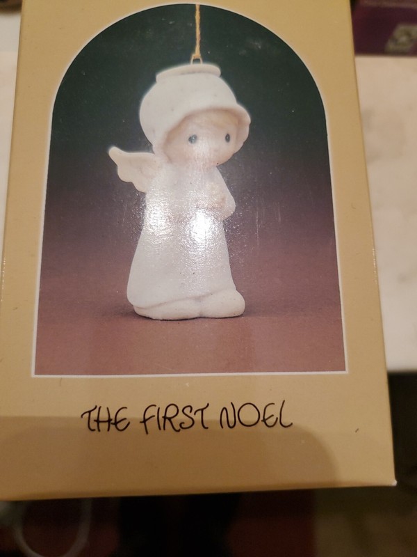 1982 Precious Moments Jonathan & David The First Noel Ornament, E-2368