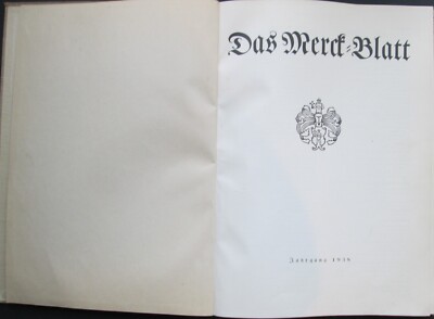 Buch  Das Merck-Blatt  Werkzeitschrift der Firma Merck  1938  176 Seiten