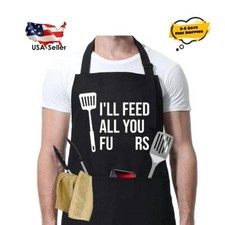I'll Feed All You - Funny Aprons for Men, Women with 3 Pockets - Great Gift