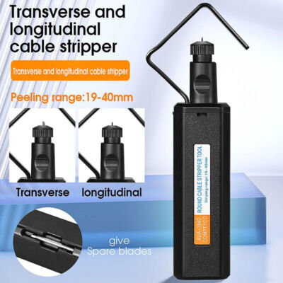 Hot new Optic Fiber Tool Cable Stripper Fiber cable sheath Slitter 19-40mm FTTH
