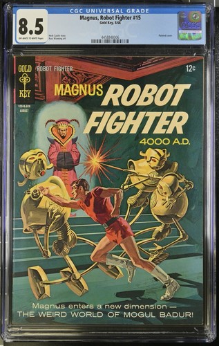 Magnus Robot Fighter #15 VF+ High Grade 1966 Gold Key CGC 8.5