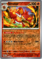 Pokemon - Simisear - 021 /182 - Paradox Rift - Reverse Holo - NM/M
