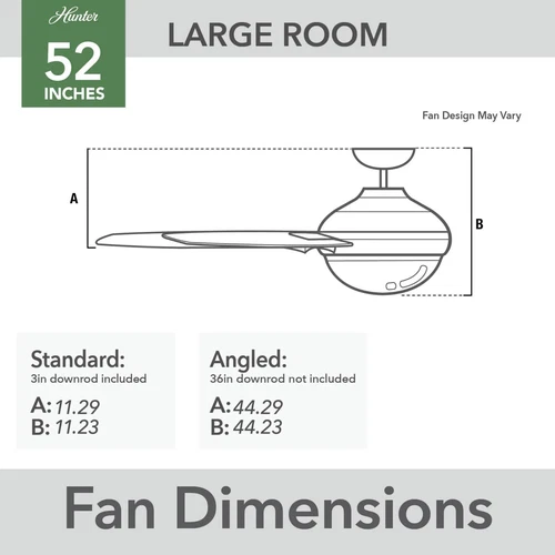 Hunter 52 inch Mazzini ENERGY STAR Matte White Damp Rated Ceiling Fan and Remote - Picture 13 of 15