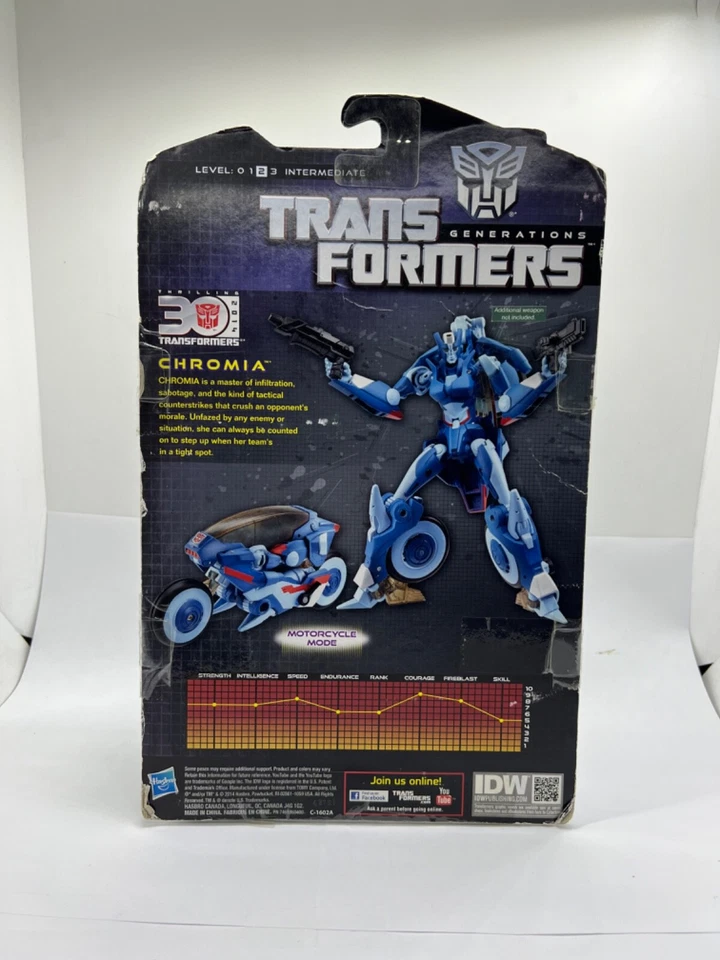 Hasbro Transformers Generations Chromia 2014 Autobot Figure IDW Comic Book - Image 2 of 4