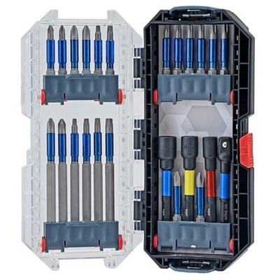 Wiha 76821 24-Piece TerminatorBlue Impact Bit Set with Nut Setters and Adapter