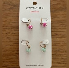 Brand New Crewcuts Hypoallergenic Earring Set