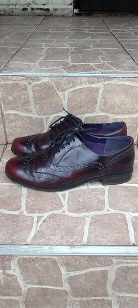 Women Clarks Heels Burgundy Leather 38 #7B7X