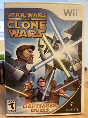 Star Wars: The Clone Wars - Lightsaber Duels (Nintendo Wii) w/ Manual Included
