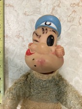 Early Gund Survivor Plush Popeye The Sailor 387 On Rubber Neck Vintage