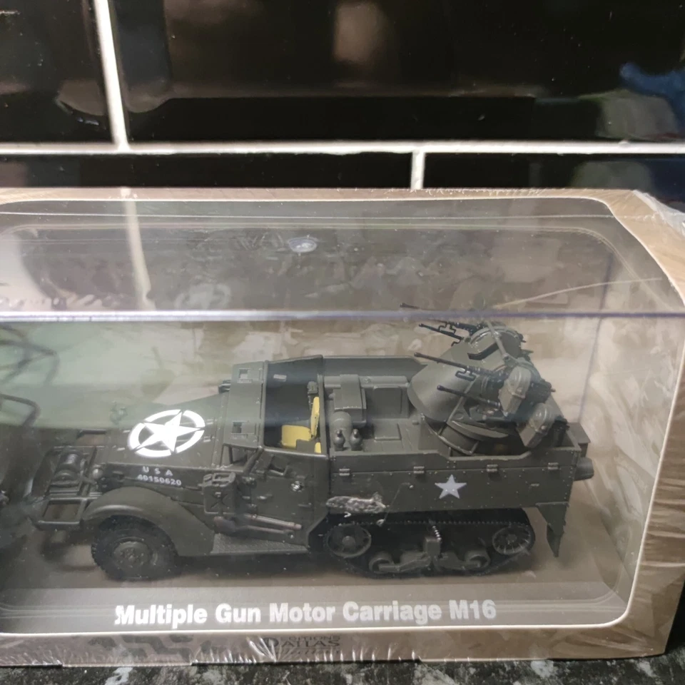Atlas Editions Multiple Gun Motor Carriage M16 6690003   New & Sealed free pp - Image 4 of 4