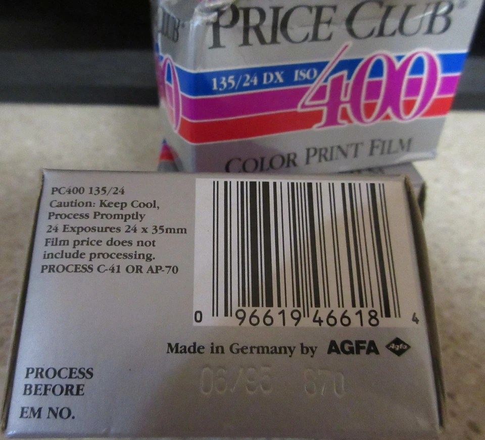 Lot 3 Vintage AGFA Germany PRICE CLUB 400 Color Print Film 135/24 DX - Image 2 of 4