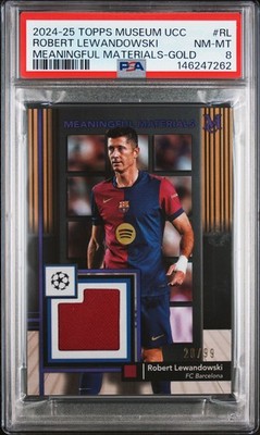 2024-2025 GOLD #RL ROBERT LEWANDOWSKI 26/50 PSA 8