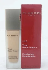 2 Pack Clarins Everlasting Natural Hydrating Foundation+ #112.5 Caramel (1.1oz)