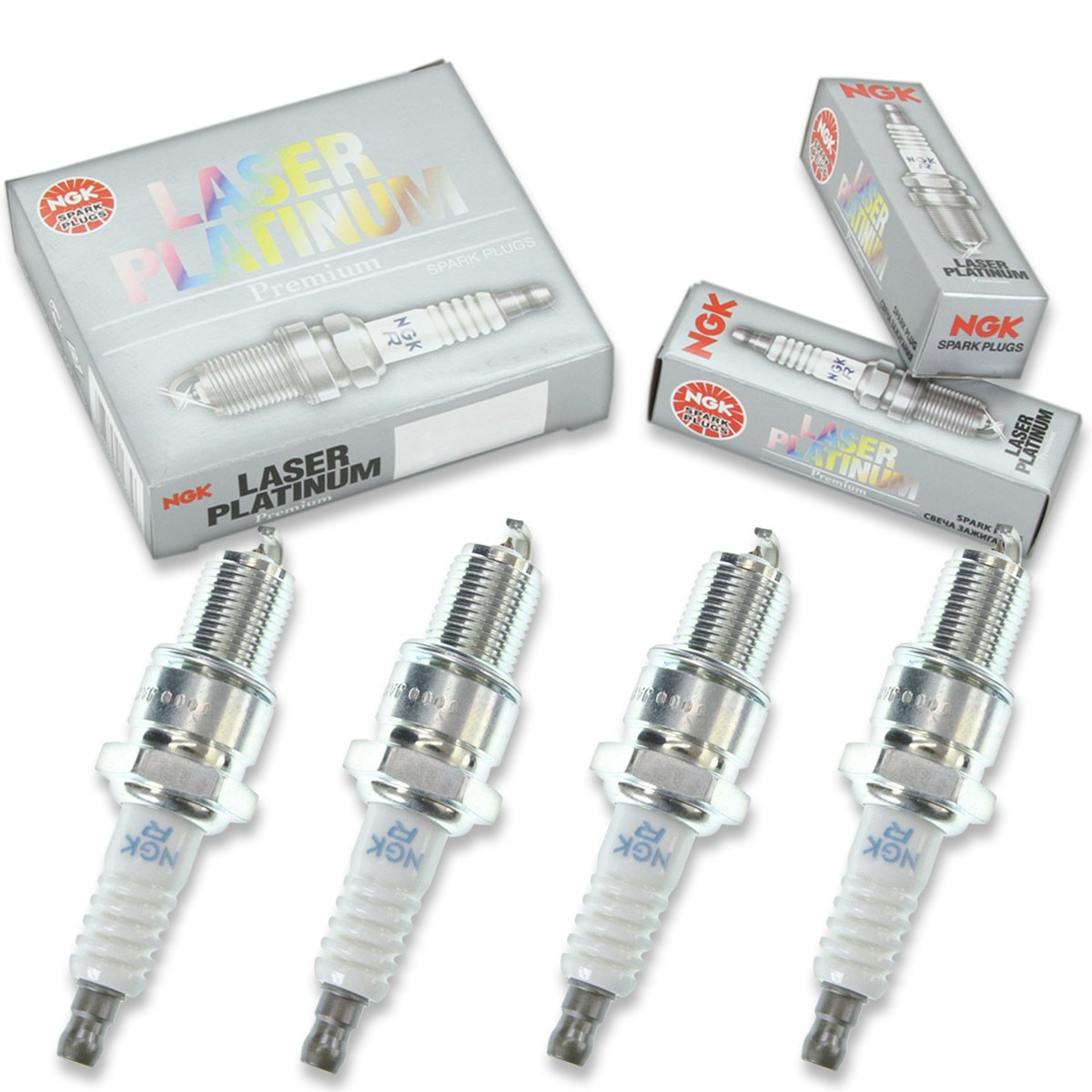 4 pcs NGK Laser Platinum Spark Plugs for 1983-1984 Chrysler Executive Sedan ae