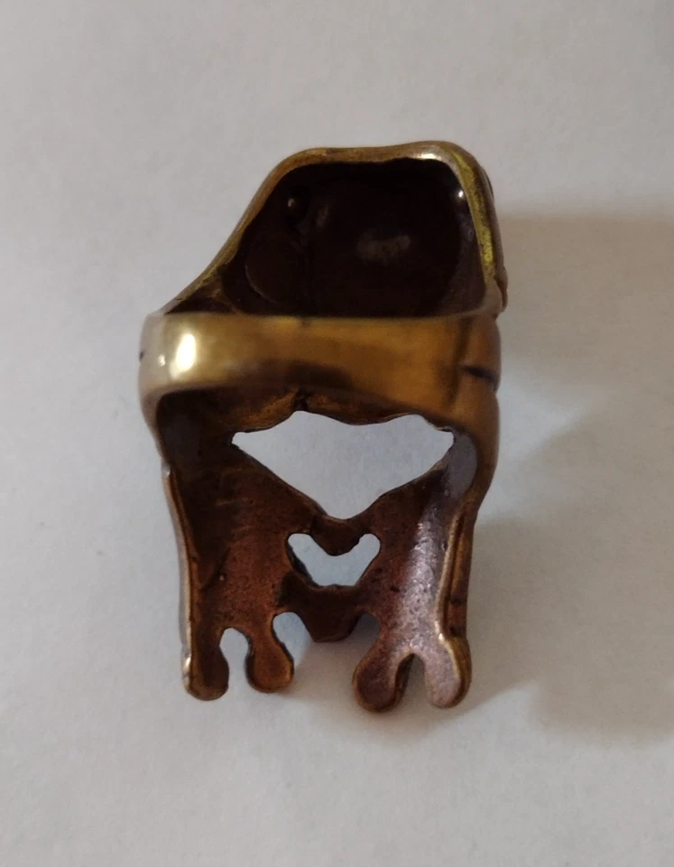 Anillo Rana Tonificado Bronce Sin Marca Talla 9 Foto 3 de 4