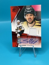 2023-24 Upper Deck SP Game Used Shea Theodore #60 Jersey Autographs Red /65