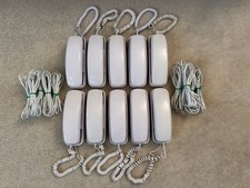 LOT OF 10 AT T 210 TRIMLINE CORDED PHONE WHITE WIRED LANDLINE NO AC REQUIRED