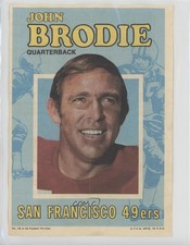 1971 Topps Football Pin-Ups John Brodie #18 0t5