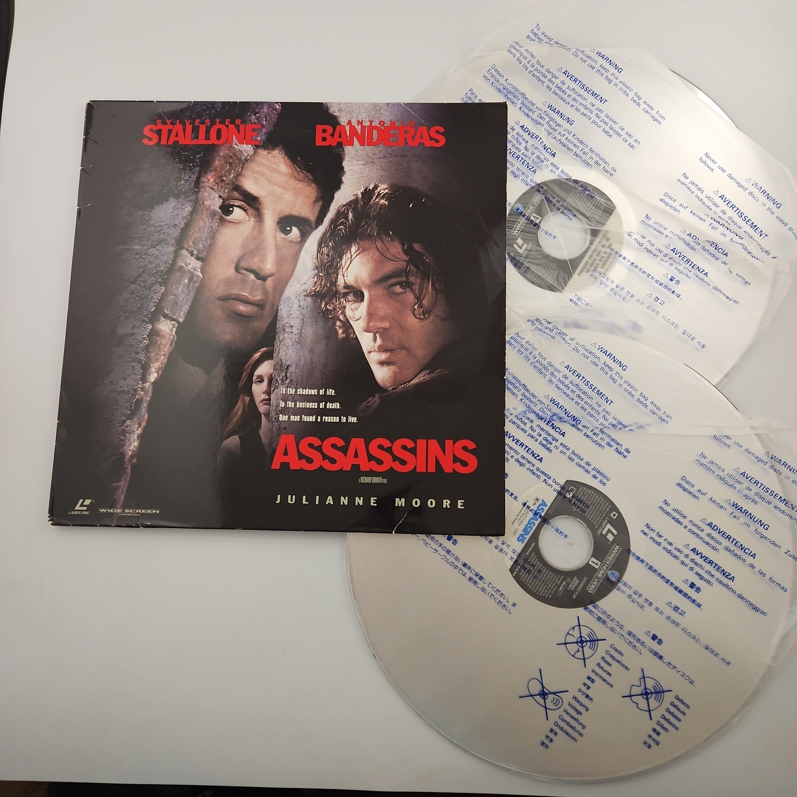 Assassins - Widescreen Laserdisc LD - Sylvester Stallone