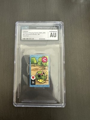 Caterpie Pokémon Mini CoroCoro Karuta 8+ (1997) Japanese Hand Cut CGC AU