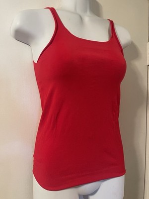 PRADA Tank Top In Red with Details Size M Made In Italy