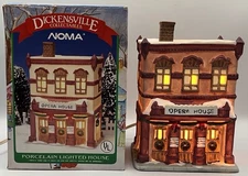 Noma Dickensville Collectables Porcelain Lighted Opera House 1992 Noma Intl