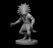 Were Wolf Werewolf Tribal Leader Monster Manual 28mm Scale DND D D Tabletop Mini