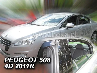 HEKO Déflecteurs de vent d'air pour PEUGEOT 508 4 porte I 2010-2018 4pcs be - Photo 1/3