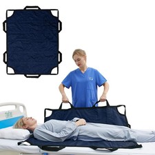 Bed Positioning Pad with Reinforced Handles, 50" X 40" Multipurpose Waterproo...