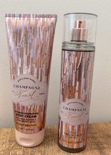 Bath Body Works Champagne Toast Body Cream Fine Fragrance Mist Set Full