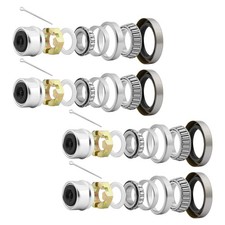 Trailer Bearings Kit L68149 L44649 3500lb Axle Spindle 84 Grease Seals Caps
