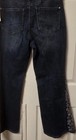 Cato Bootcut Petite Blue Denim Jeans Medium Wash Stretch Embroidered Pockets — photo 4
