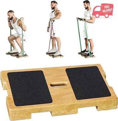 Wood Resistance Band Platform Base, Resistance Band Foot Plate, Fitness Exercise