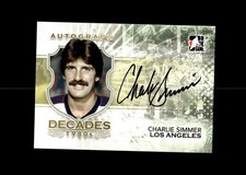 2010-11 In The Game Decades 1980s Charlie Simmer Autograph Kings
