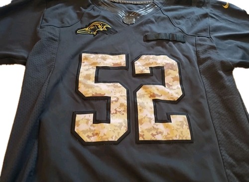 Ray Lewis Ravens Military Baltimore Ravens Jersey Nike On Field Mens Small - 第 3/9 張圖片
