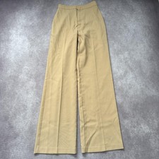Vintage Levis Strauss Pants Womens Small Khaki High Waist Wide Leg Trousers 80s