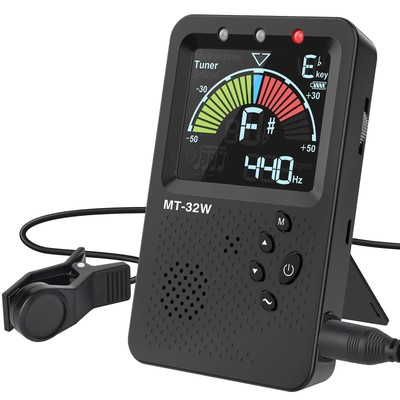 LEKATO Tuner with Metronome Mode, 3 in 1 Digital for Guitar/Bass/Piano with Clip