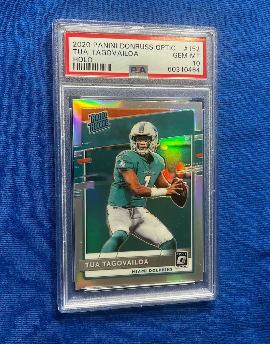 2020 Panini Donruss Optic - Rated Rookies Tua Tagovailoa #152 Holo PSA 10