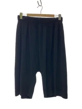ISSEY MIYAKE Shorts Pleated Saruel Half Pants 3 Polyester Black Plain Used