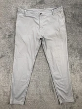 Birddogs Pants Mens 36x32 Gray Slim Fit Stretch Chino Performance Casual Modern