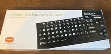 Chester Creek Wireless VisionBoard Keyboard Large Letter Black Key Accessibility