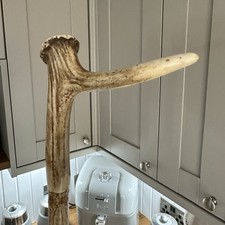 Antler Handle Walking Stick Deer Horn Cane Rustic Hiking Staff 122cm