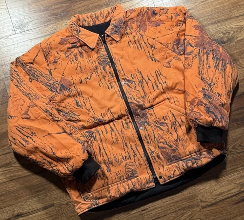 Veste de travail matelassée réversible camouflage Supreme RealTree noir/orange XL neuve avec étiquette