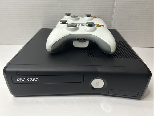 Xbox 360 Console Black Matte With Two Controllers Cleaned And Tested