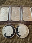 Lot of 3 - 1 Troy oz Buffalo .999 Fine Silver Bar Sealed 2 Buffalo Silver Rounds