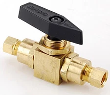 JEGS 631600 Right Front Brake Line Shut-Off Valve