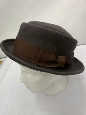 Epoch Hat Cap Fedora Brown Small Medium Comfort Wool Felt Short Brim